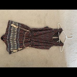 Tie Waist Floral Romper